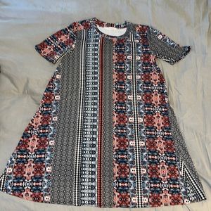 BCBGeneration short (just above the knee) multi-color dress, size medium